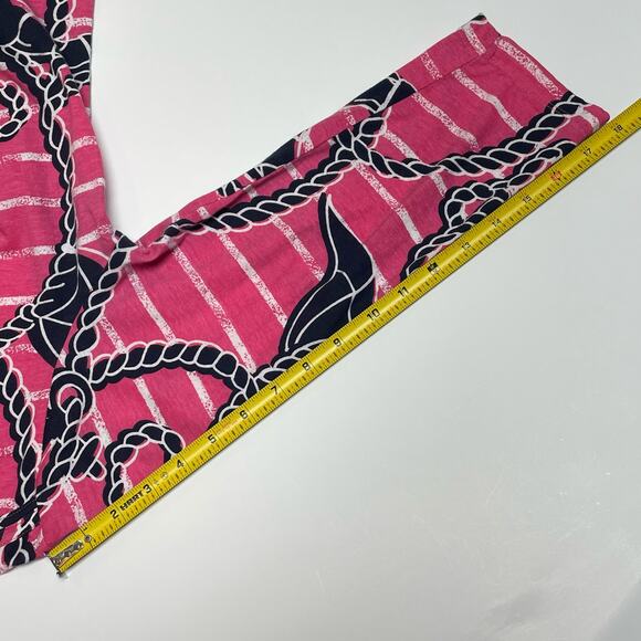 Caribbean Joe & Co. Pullover Blouse, 3/4 Sleeve, Navy/Pink/White, Nautical, M - Picture 6 of 8